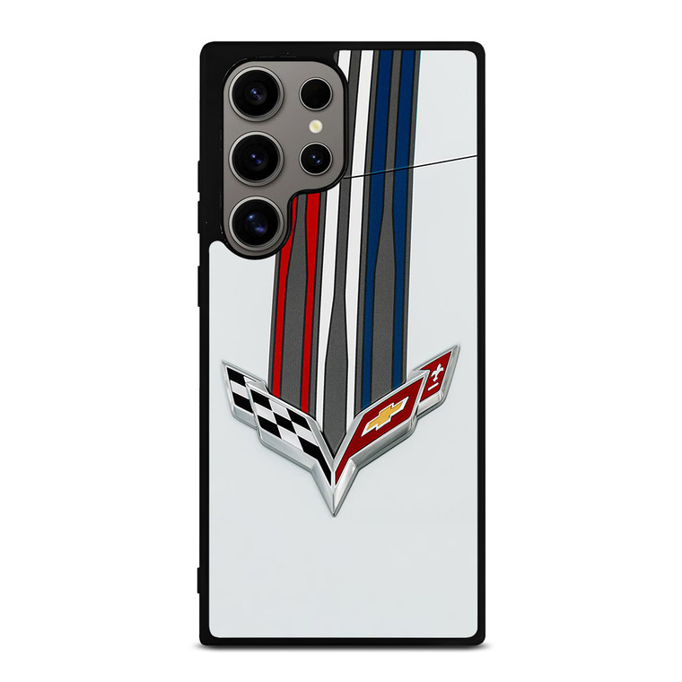 CORVETTE WHITE Samsung Galaxy S24 Ultra Case