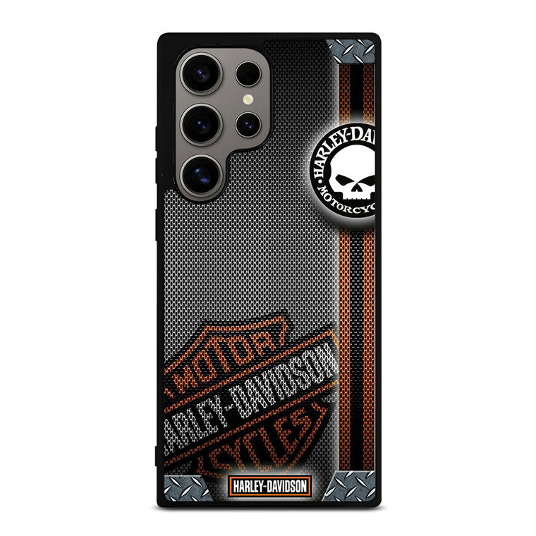 HARLEY DAVIDSON LOGO METAL TEXTURE Samsung Galaxy S24 Ultra Case