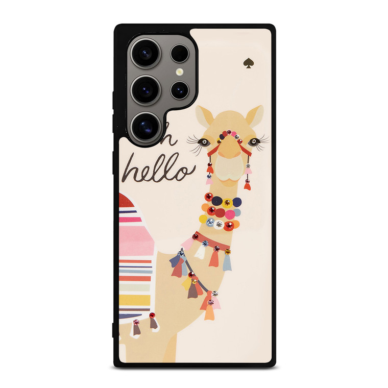 KATE SPADE CAMEL OH HELLO Samsung Galaxy S24 Ultra Case