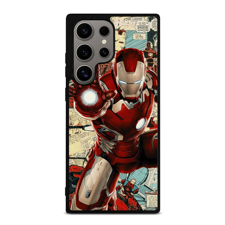 MARVEL IRONMAN COLLAGE COMIC Samsung Galaxy S24 Ultra Case