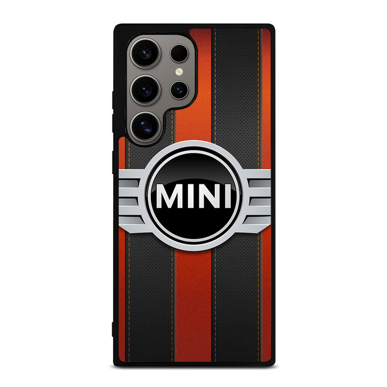 MINI COPER LOGO BLACK RED STRIPES Samsung Galaxy S24 Ultra Case