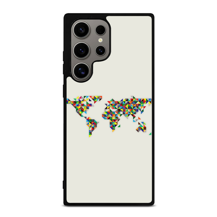 MINIMALISTIC WORLD MAP Samsung Galaxy S24 Ultra Case