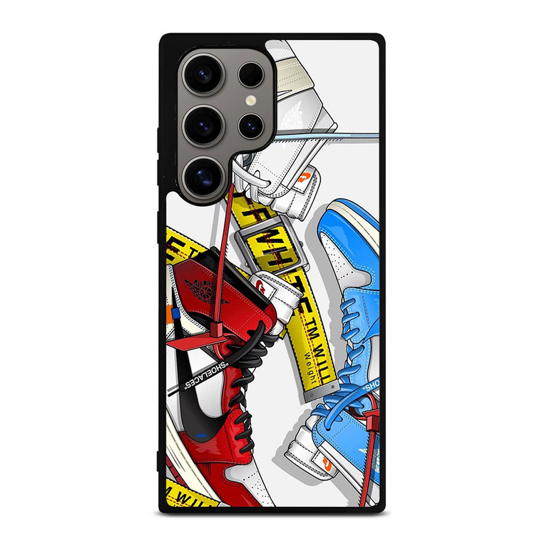 OFF WHITE AIR JORDAN SHOES Samsung Galaxy S24 Ultra Case