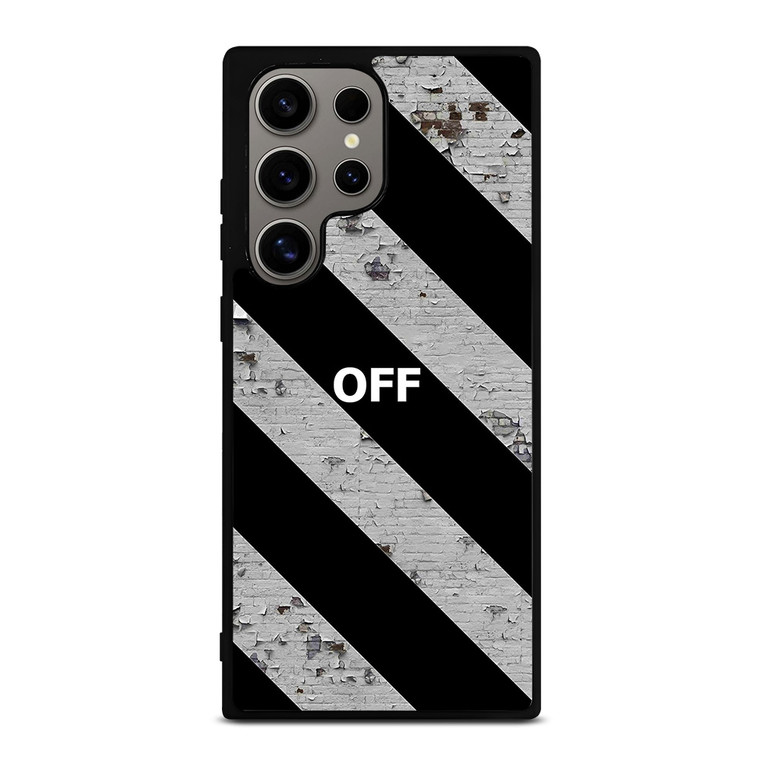 OFF WHITE LOGO STRIPE Samsung Galaxy S24 Ultra Case