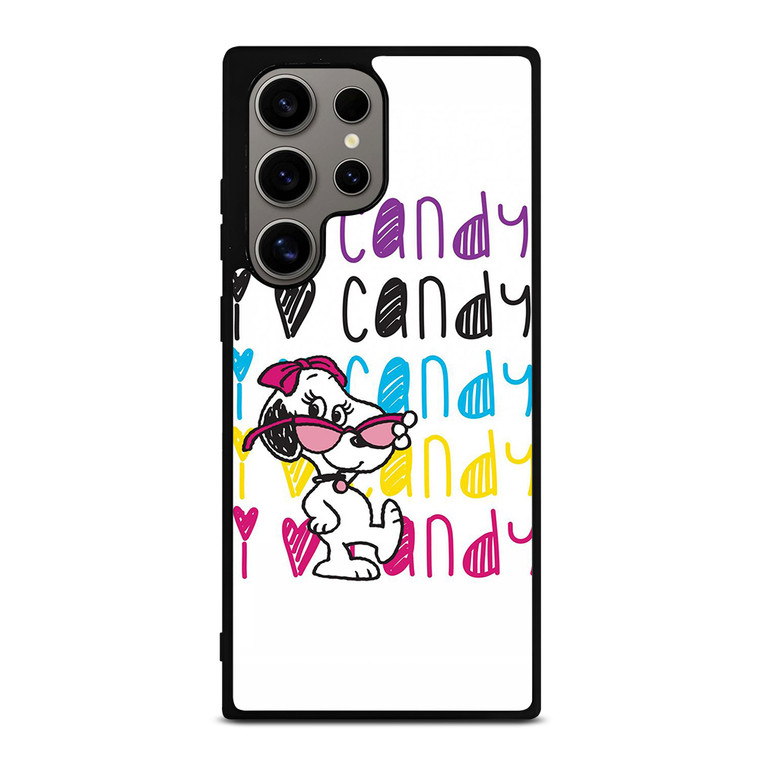 SNOOPY I LOVE CANDY Samsung Galaxy S24 Ultra Case
