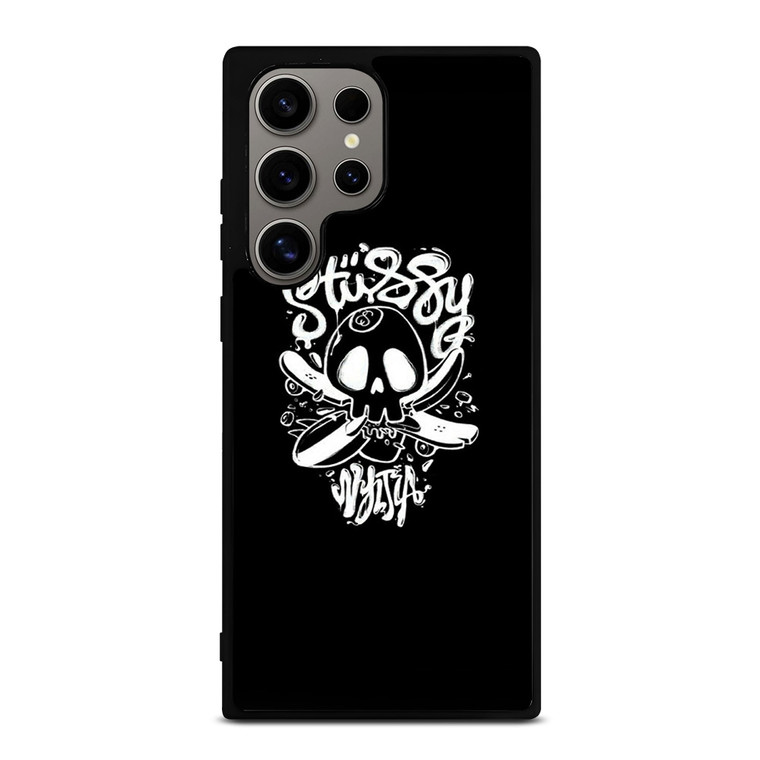 STUSSY SKULL LOGO ARTWORK Samsung Galaxy S24 Ultra Case