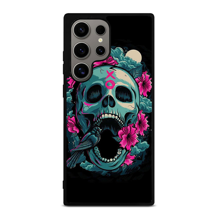 SUGAR SKULL FLOWERS TATTOO Samsung Galaxy S24 Ultra Case