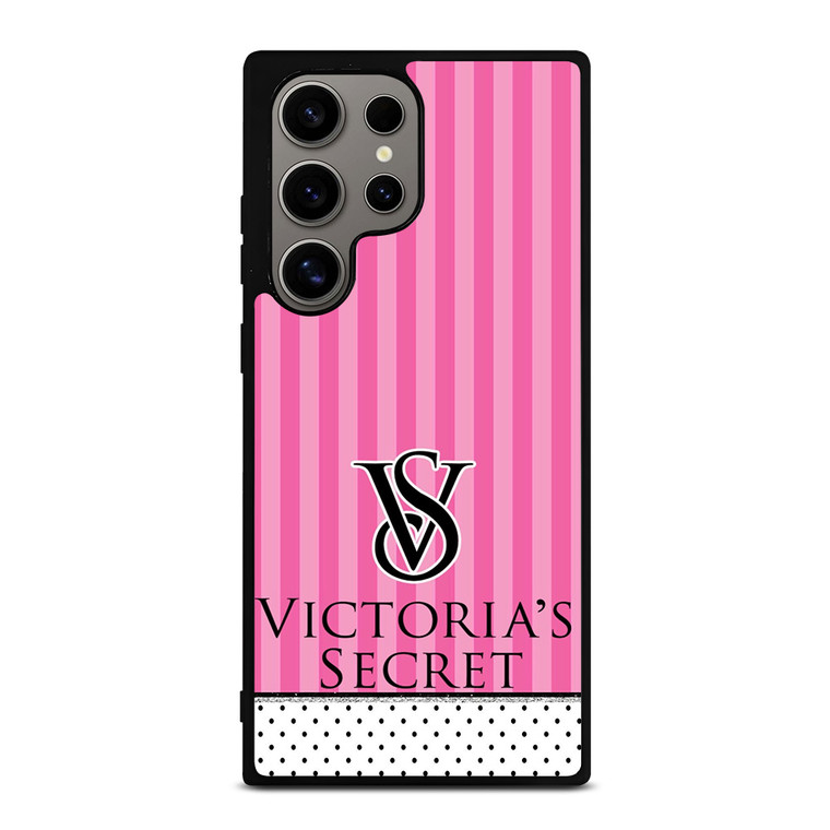 VICTORIA'S SECRET LOGO POLKADOT STRIPE Samsung Galaxy S24 Ultra Case