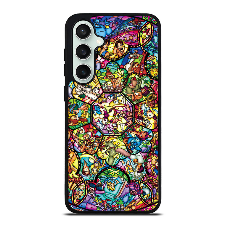 ALL DISNEY CHARACTERS GLASS ART Samsung Galaxy S23 FE Case