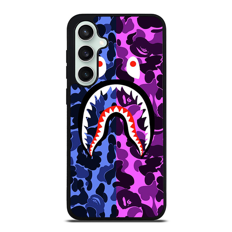 BAPE SHARK LOGO BLUE VIOLET Samsung Galaxy S23 FE Case