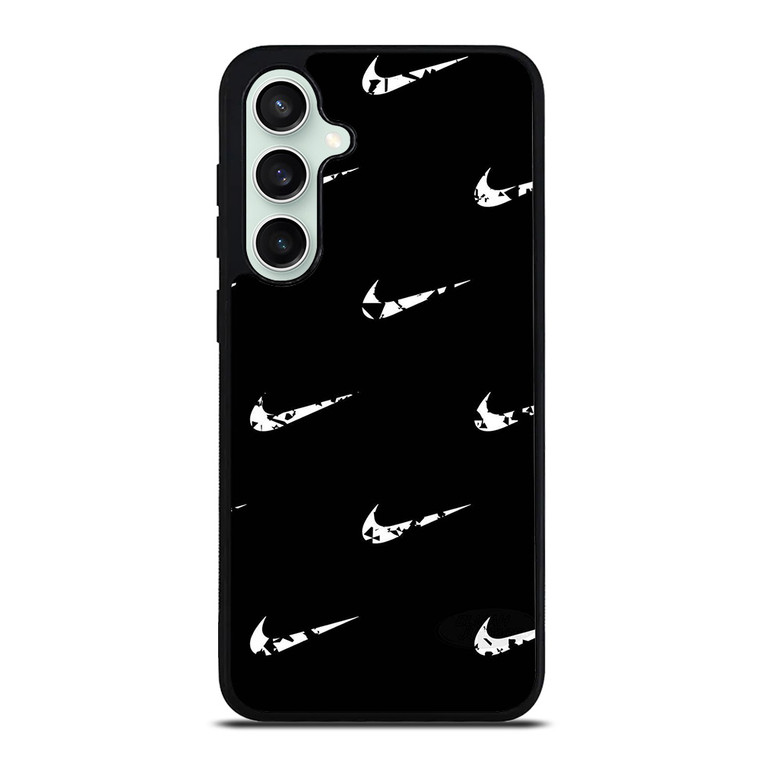 BLACK NIKE LOGO PATTERN Samsung Galaxy S23 FE Case