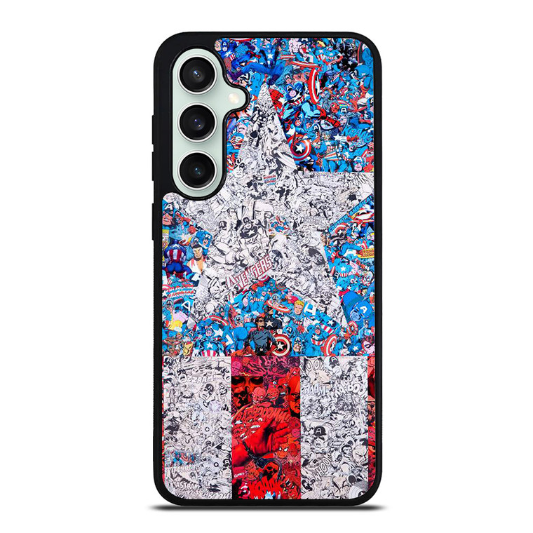 CAPTAIN AMERICA MARVEL COLLAGES Samsung Galaxy S23 FE Case