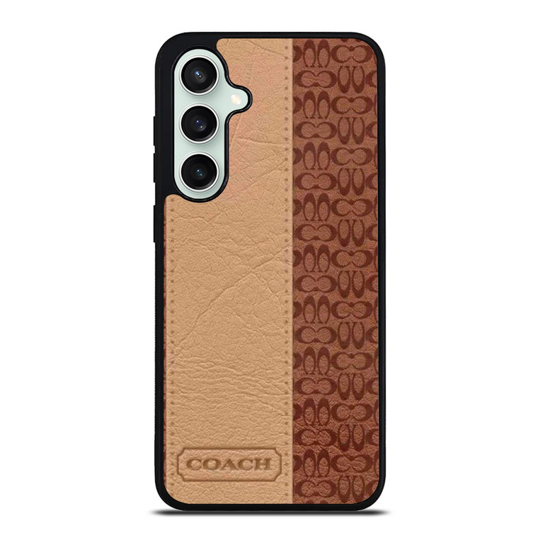 COACH NEW YORK BROWN LEATHER Samsung Galaxy S23 FE Case