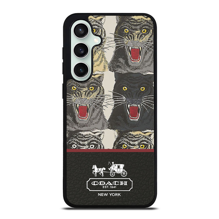 COACH NEW YORK TIGER FACE PATTERN Samsung Galaxy S23 FE Case