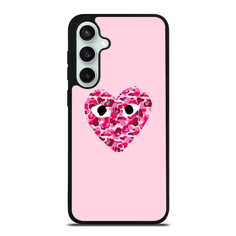 COMME DES GARCONS BAPE LOGO PINK Samsung Galaxy S23 FE Case