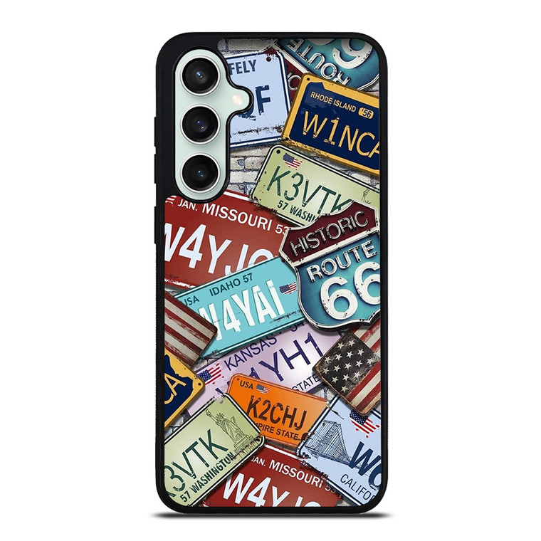 HISTORICAL ROUTE 66 NUMBER PLATE Samsung Galaxy S23 FE Case