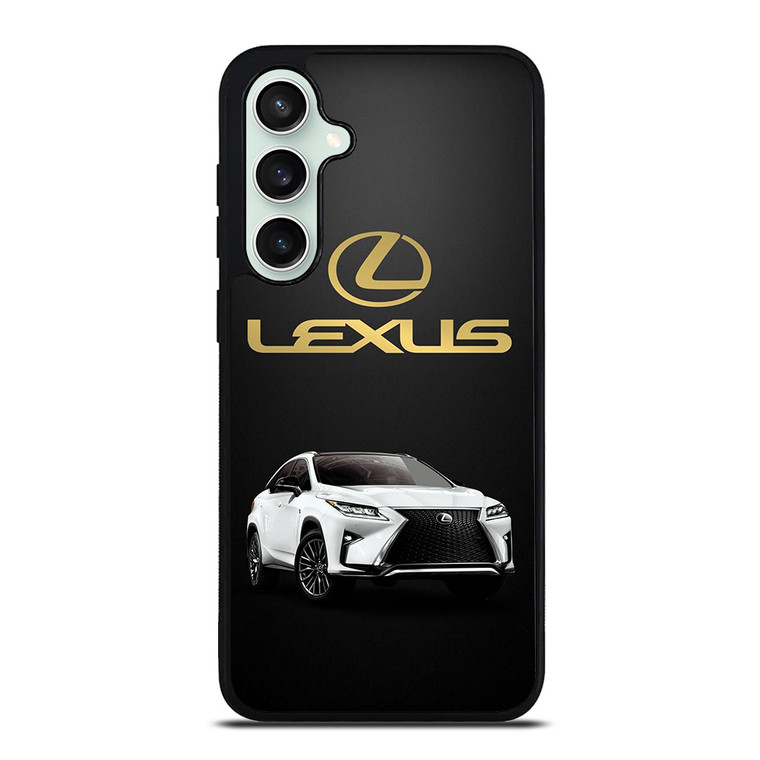 LEXUS WHITE CAR GOLD LOGO Samsung Galaxy S23 FE Case