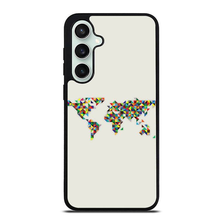 MINIMALISTIC WORLD MAP Samsung Galaxy S23 FE Case