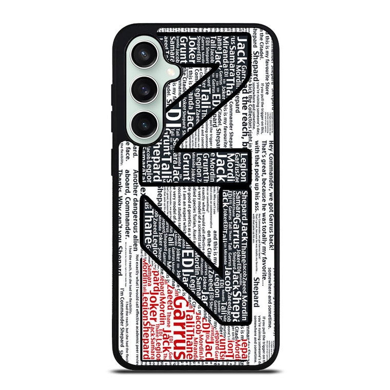 N7 MASS EFFECT LOGO TYPOGRAPHY Samsung Galaxy S23 FE Case