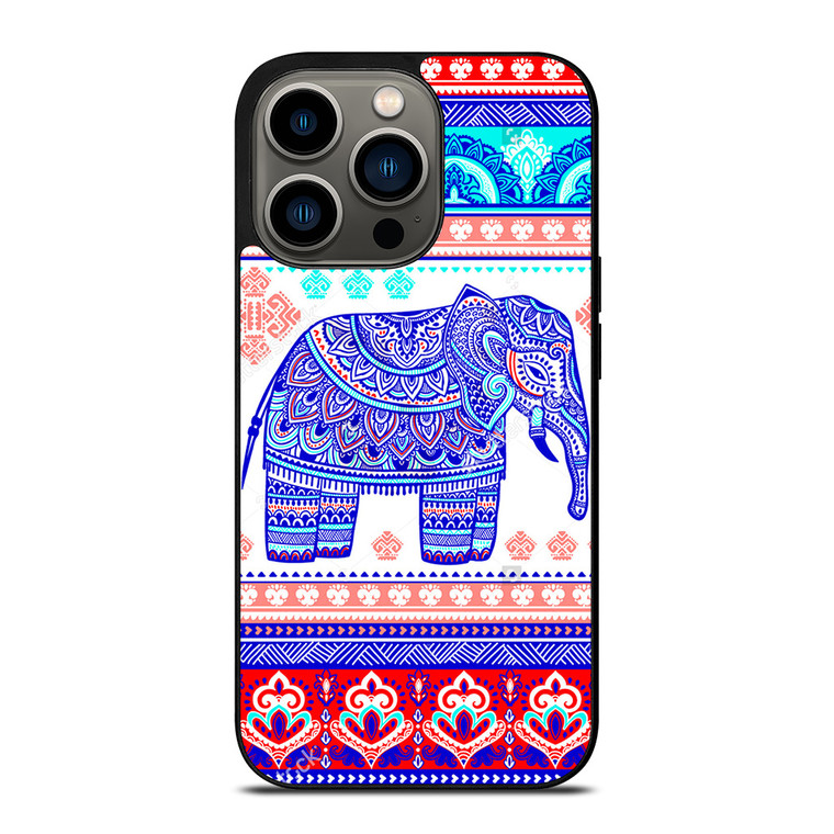 TRIBAL ORNAMENTSTOCK VECTOR ELEPANT iPhone 13 Pro Case