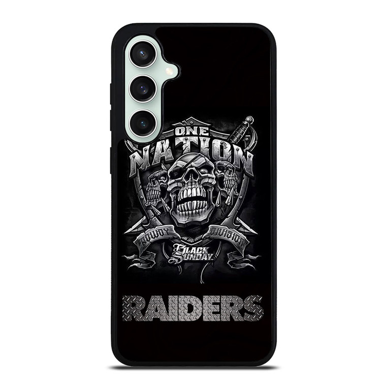 OAKLAND RAIDERS BLACK ONE NATION Samsung Galaxy S23 FE Case