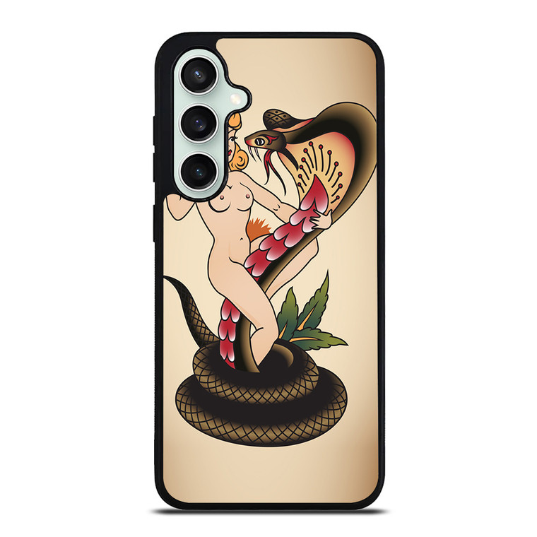 SNAKE CHAMER SAILOR JERRY TATTOO Samsung Galaxy S23 FE Case
