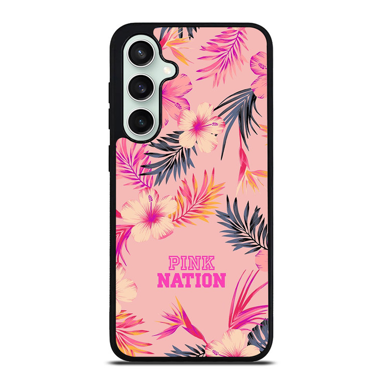 VICTORIA SECRET PINK NATION FLORAL BG Samsung Galaxy S23 FE Case