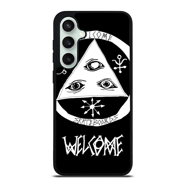 WELCOME SKATEBOARDS LOGO BLACK Samsung Galaxy S23 FE Case