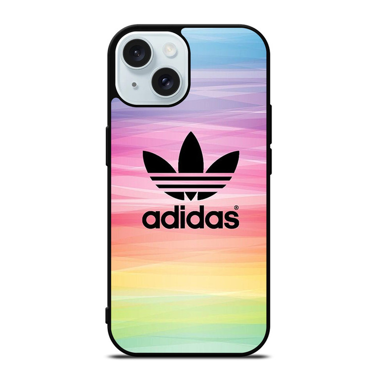 ADIDAS SHOES LOGO RAINBOW iPhone 15  Case Cover