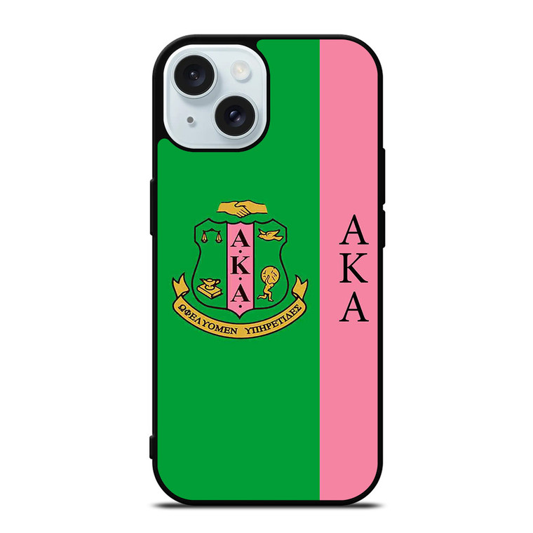 ALPHA KAPPA GREEN NEW iPhone 15  Case Cover