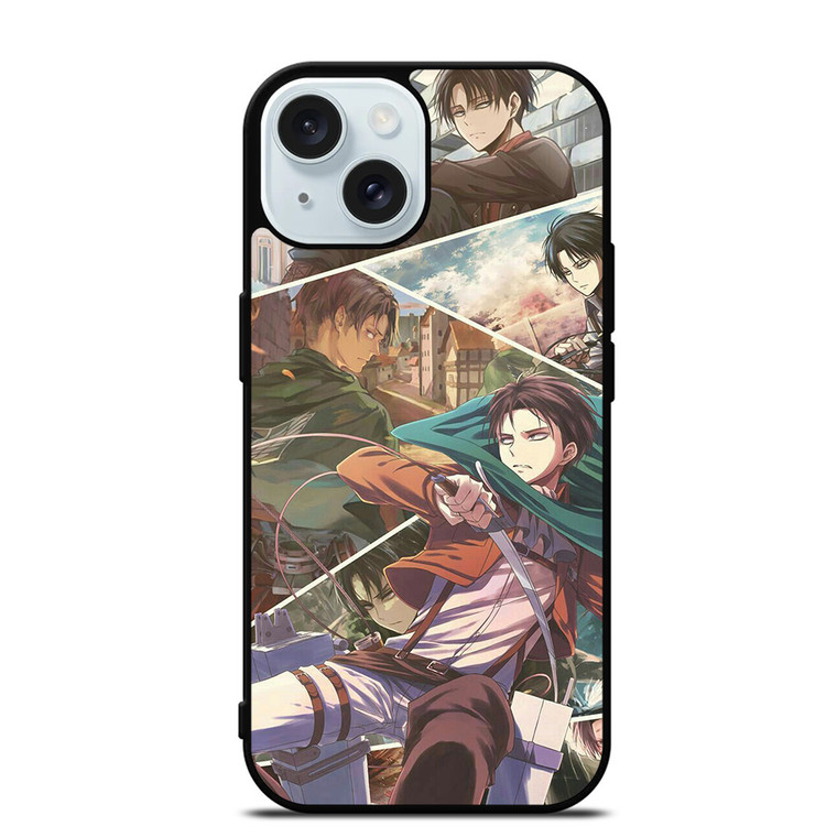 ATTACK ON TITAN LEVI ACKERMAN ANIME iPhone 15  Case Cover