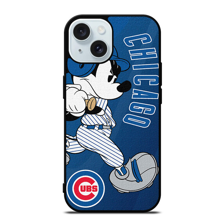 CHICAGO CUBS BASEBALL MICKEY MOUSE iPhone 15  Case Cover