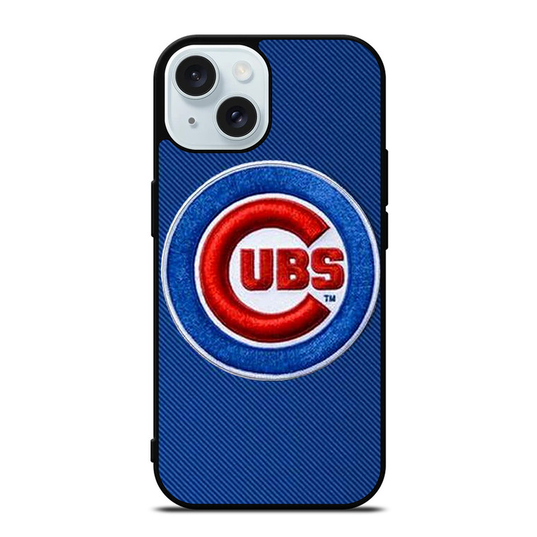 CHICAGO CUBS EMBROIDERED LOGO iPhone 15  Case Cover