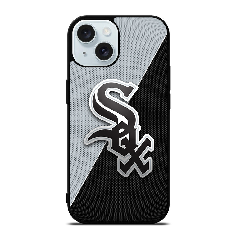CHICAGO WHITE SOX WHITE BLACK iPhone 15  Case Cover