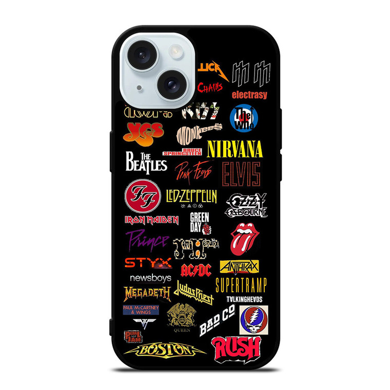 CLASSIC ROCK BAND iPhone 15  Case Cover