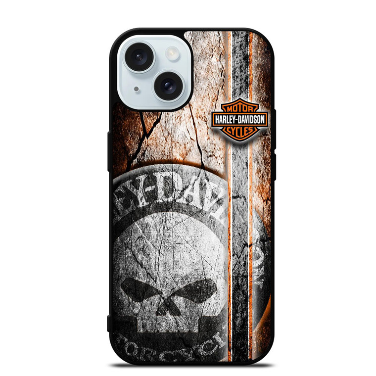 HARLEY DAVIDSON MOTORCYCLE CAMO iPhone 15  Case Cover