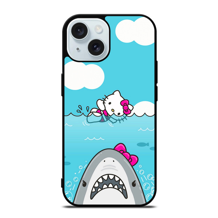 HELLO KITTY JAWS SEA iPhone 15  Case Cover