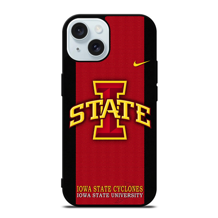 IOWA STATE CYCLONES INITIAL UNIVERSITY TEAM LOGO iPhone 15  Case Cover