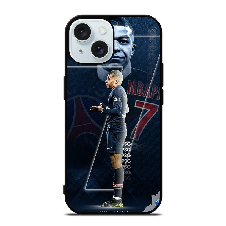 KYLIAN MBAPPE 7 PSG iPhone 15  Case Cover