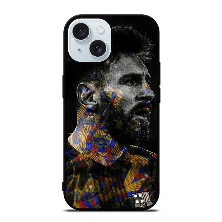 LEO MESSI BARCELONA ART iPhone 15  Case Cover