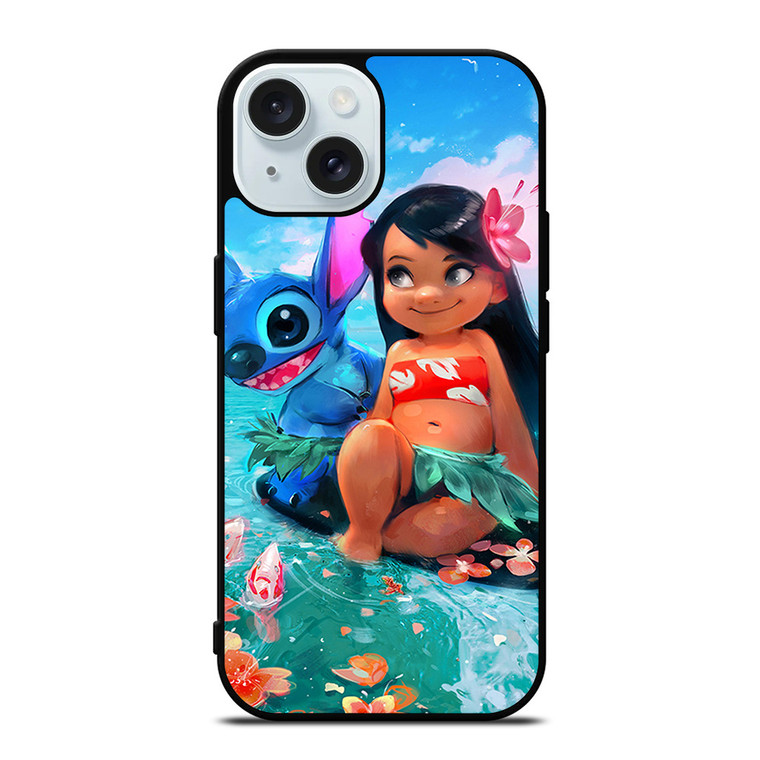 LILO AND STITCH ALOHA iPhone 15  Case Cover