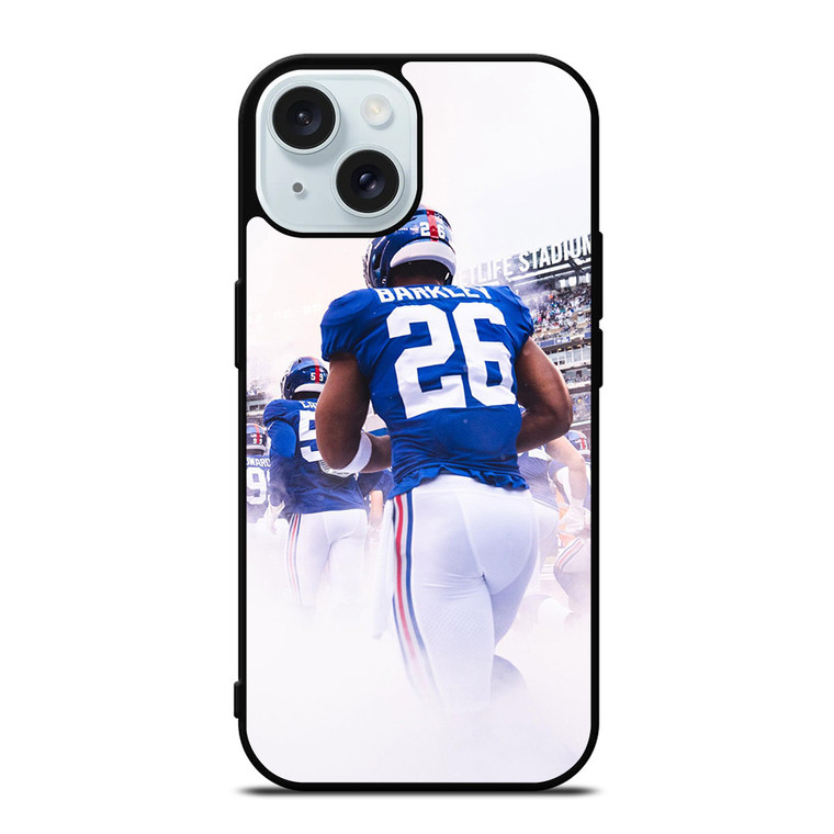 NY NEW YORK GIANTS SAQUON BARKLEY BACK SIDE iPhone 15  Case Cover