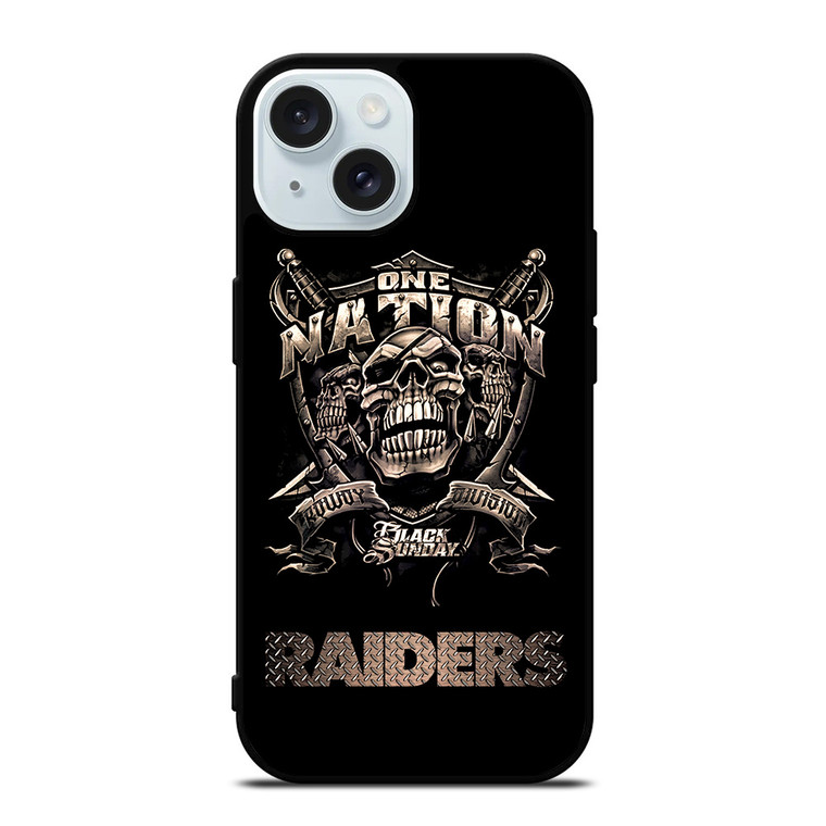 OAKLAND RAIDERS FOOTBALL ONE NATION iPhone 15  Case Cover