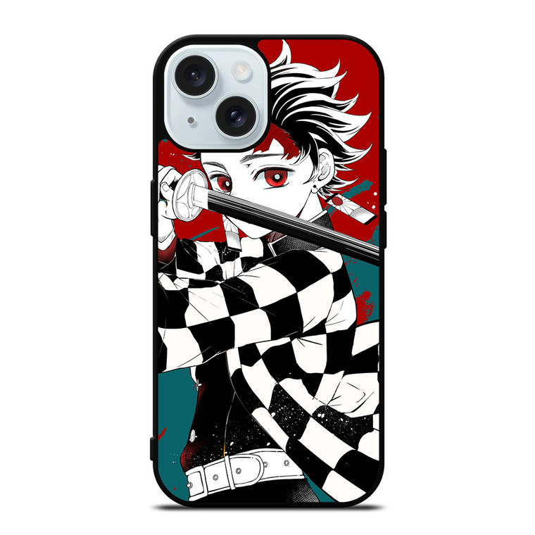 TANJIRO KAMADO DEMON SLAYER ANIME MANGA iPhone 15  Case Cover
