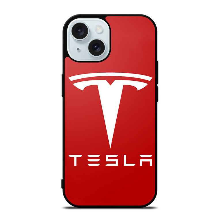 TESLA MOTORS RED LOGO iPhone 15  Case Cover