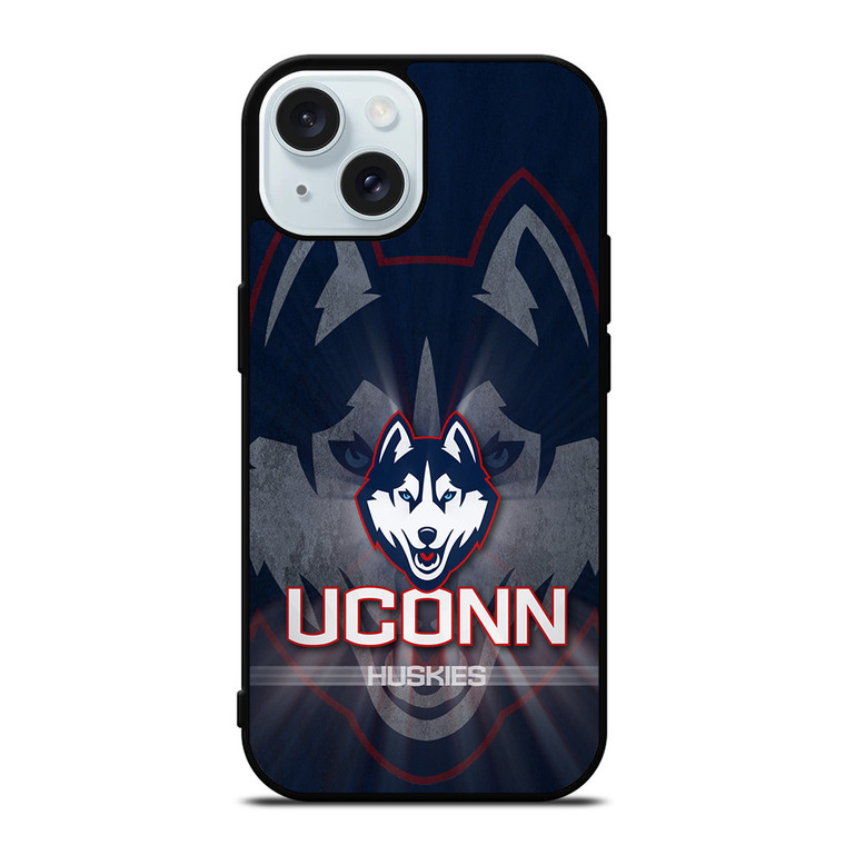 UCONN HUSKIES CONNECTICUT UNIVERSITY BASKETBALL iPhone 15  Case Cover