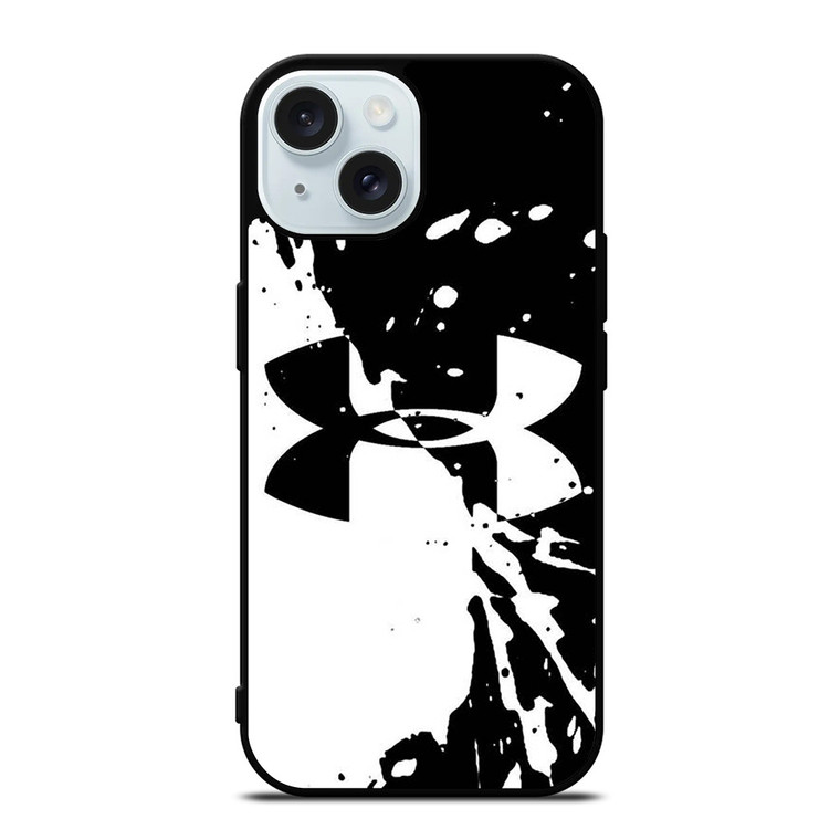 UNDER ARMOUR BLACK WHITE iPhone 15  Case Cover