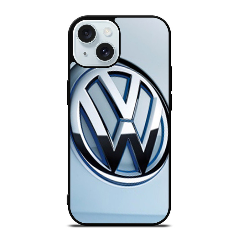 VW VOLKSWAGEN EMBLEM SILVER iPhone 15  Case Cover