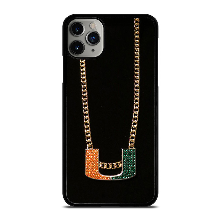 MIAMI HURRICANES TURNOVER CHAIN iPhone 11 Pro Max Case