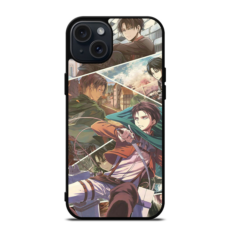 ATTACK ON TITAN LEVI ACKERMAN ANIME iPhone 15 Plus Case